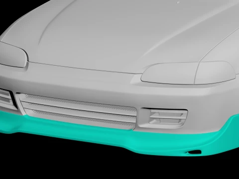 Civic 5Gen Tuner Front Lip 3D Print Model