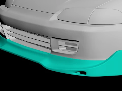 Civic 5Gen Tuner Front Lip 3D Print Model