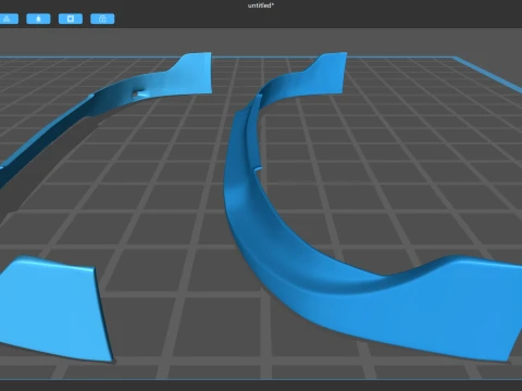 Civic 5Gen Tuner Front Lip 3D Print Model
