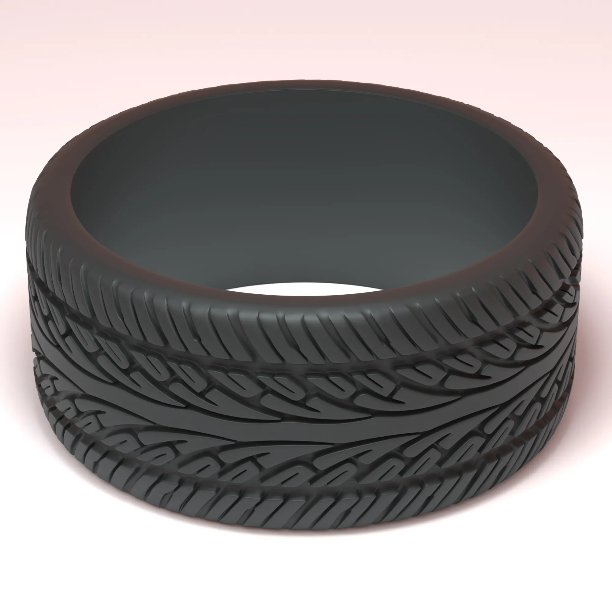 Generic Tyre 01 3D Print Model .c4d .max .obj .3ds .fbx .stl .blend 