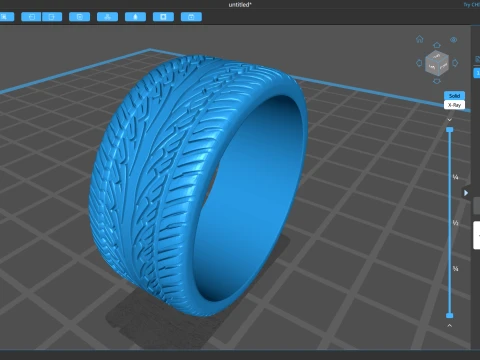Generic Tyre 01 3D Print Model