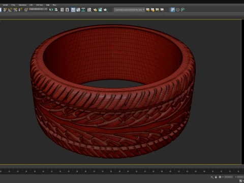 Generic Tyre 01 3D Print Model