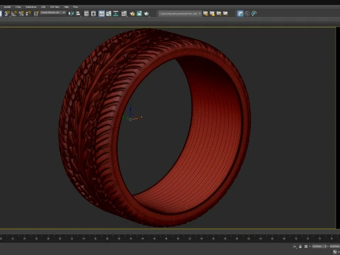 Generic Tyre 01 3D Print Model
