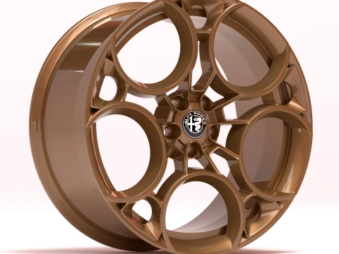 Alfa Romeo 33 Stradale 2025 Rims 3D Print Model