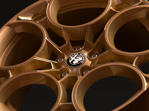 Alfa Romeo 33 Stradale 2025 Rims 3D Print Model