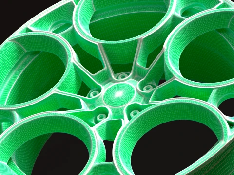 Alfa Romeo 33 Stradale 2025 Rims 3D Print Model