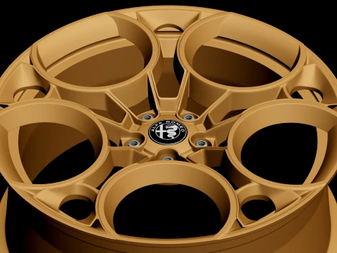 Alfa Romeo 33 Stradale 2025 Rims 3D Print Model