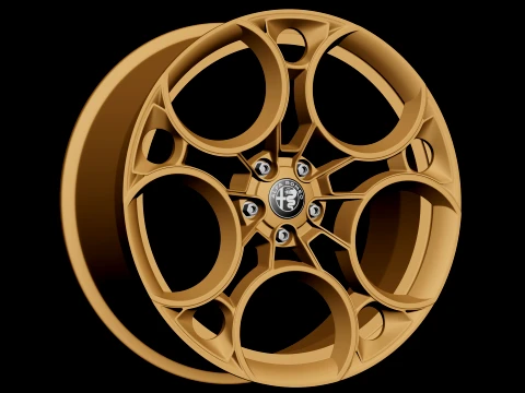 Alfa Romeo 33 Stradale 2025 Rims 3D Print Model