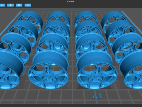 Alfa Romeo 33 Stradale 2025 Rims 3D Print Model