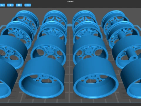 Alfa Romeo 33 Stradale 2025 Rims 3D Print Model