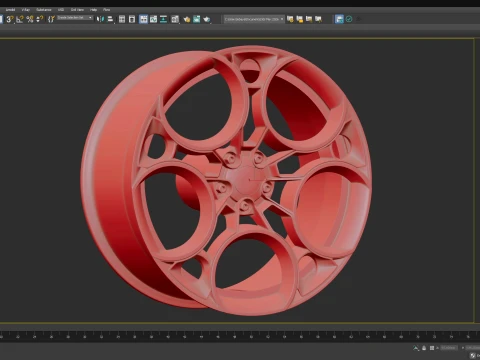 Alfa Romeo 33 Stradale 2025 Rims 3D Print Model