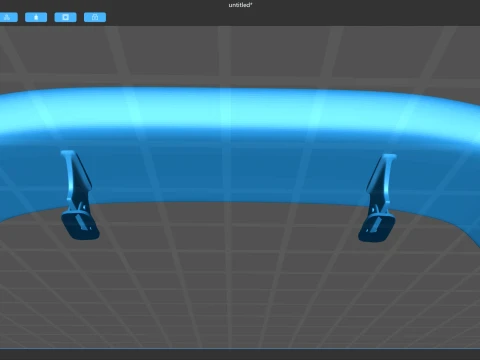 Toyota GR86 RZ Pandem Rear Wing 3D Print Model