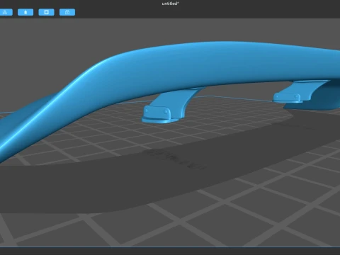 Toyota GR86 RZ Pandem Rear Wing 3D Print Model