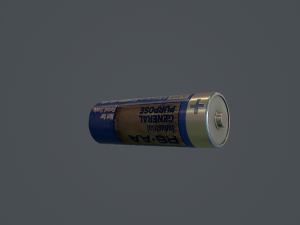aa batery 3D 모델