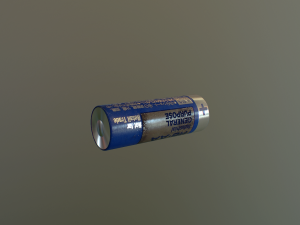 aa batery 3D 모델