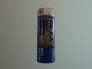 aa batery 3D 모델