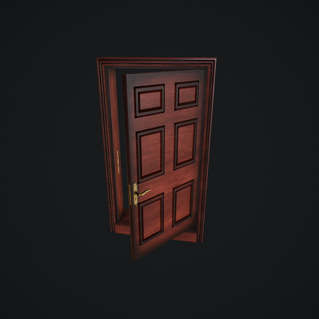door animated pbr 3Dモデル .c4d .max .obj .3ds .fbx .stl .blend 