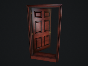 door animated pbr 3Dモデル