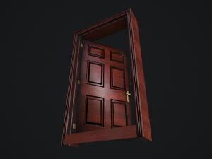 door animated pbr 3Dモデル