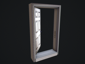 door animated pbr 3Dモデル