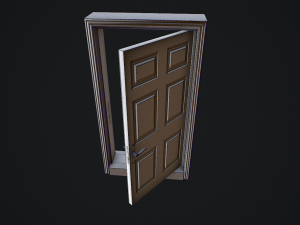 door animated pbr 3Dモデル