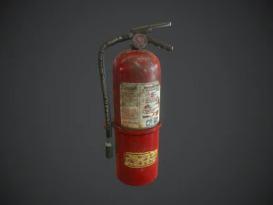 estintore pbr Modello 3D