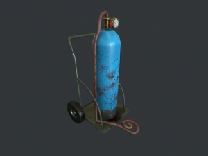 tanque de g&aacute;s pbr Modelo 3D