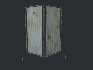 old medical paravan 3D Model