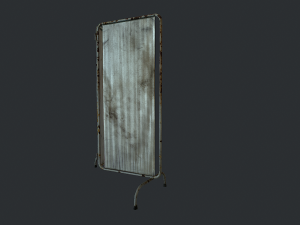 old medical paravan 3D Модель