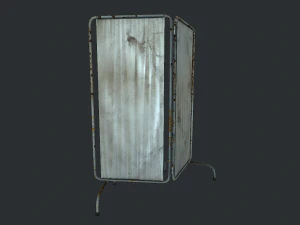 old medical paravan 3D Model