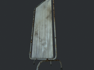 old medical paravan 3D Модель