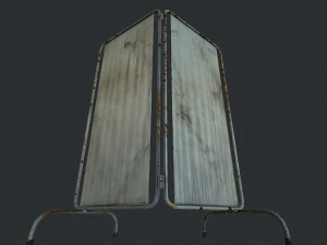 old medical paravan 3D Model