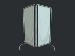 old medical paravan 3D Model
