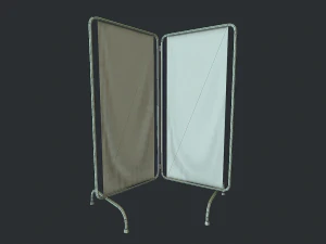 old medical paravan 3D Model