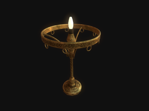 old lamp pbr 3D Model