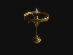 old lamp pbr 3D Model
