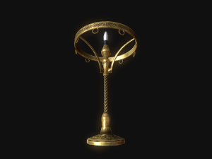 old lamp pbr 3D Model