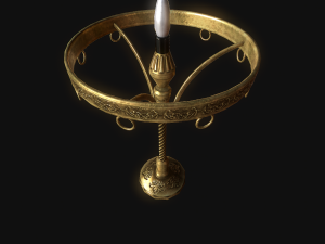 old lamp pbr 3D Model