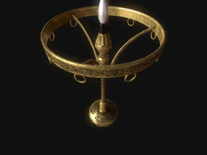 old lamp pbr 3D Model