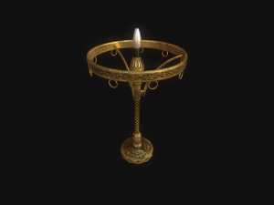 old lamp pbr 3D Model