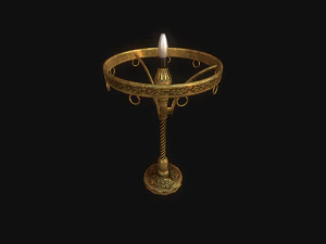 old lamp pbr 3D Model