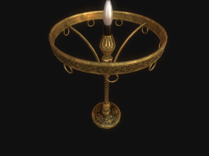 old lamp pbr 3D Model
