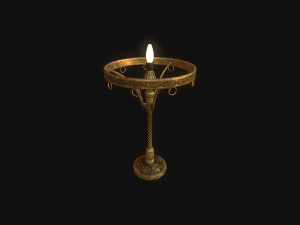 old lamp pbr 3D Model
