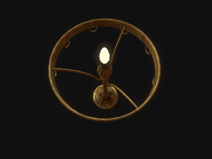 old lamp pbr 3D Model