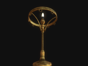 old lamp pbr 3D Model