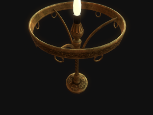 old lamp pbr 3D Model