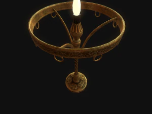 old lamp pbr 3D Model