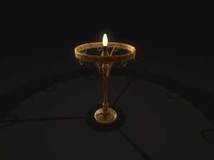 old lamp pbr 3D Model
