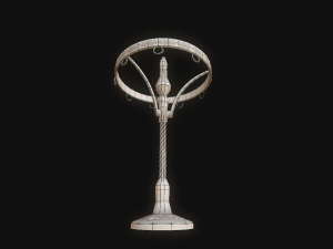 old lamp pbr 3D Model