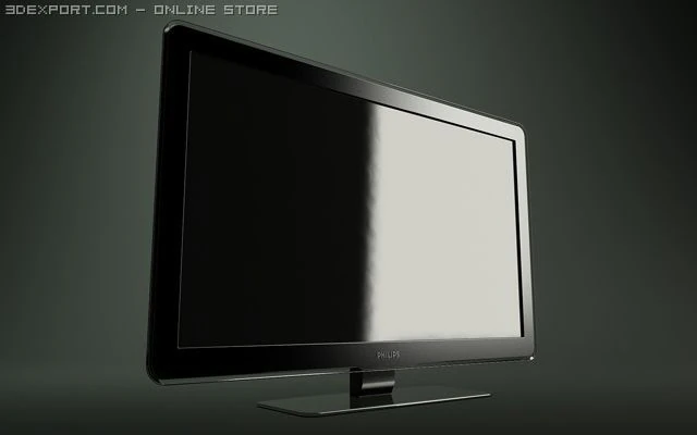 philips 42 lcd hdtv 3D Model .c4d .max .obj .3ds .fbx .stl .blend 